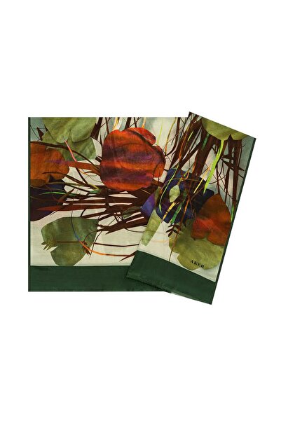 Aker Ipek Koton (PAMUKLU) Yaz Serinliği Şal Etol 7127777 Yeşil