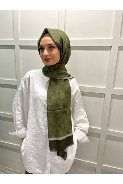 Aker Ipek Koton (PAMUKLU) Yaz Serinliği Şal Etol 7208777 Haki