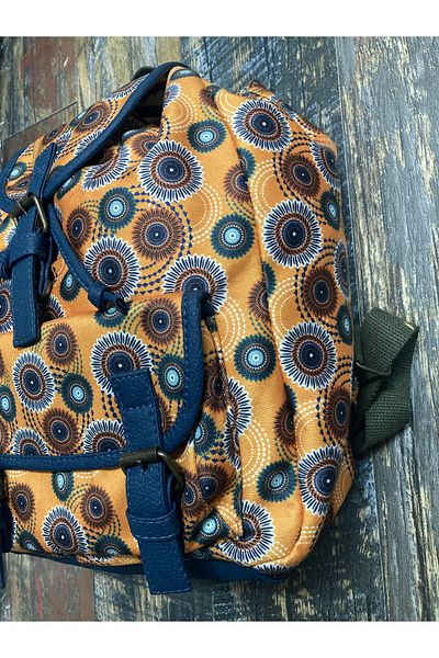 Street Bag Rucsac de călătorie zilnic cu model etnic Mallorca cu husă