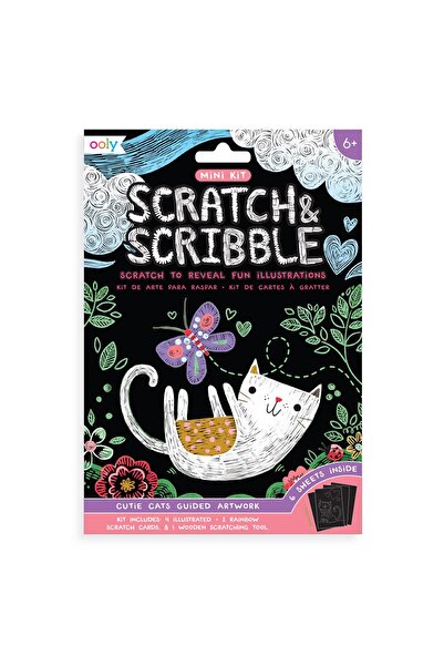 Ooly Mini joc de zgâriat și mâzgălit - Pisici drăguțe