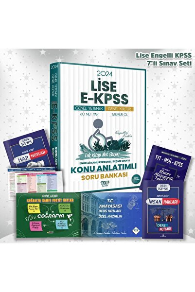 Liyakat Yayınları Engelli Lise KPSS Özel Hazırlık Seti-EFSANE KONU ANLATIMI V...