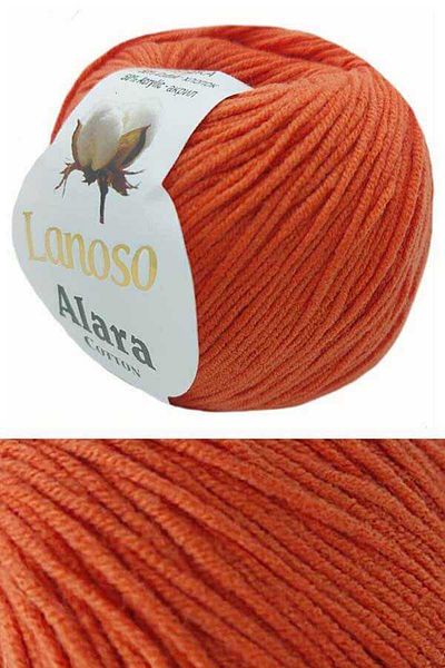 Lanoso Luka punch & amigurumi knitting rope 1906 Coral