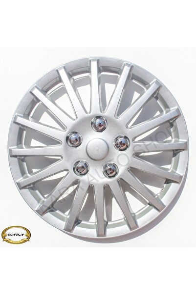 MR Renault Symbol 14"inç Kırılmaz 4 Adet 1 Takım Gri Jant Kapağı