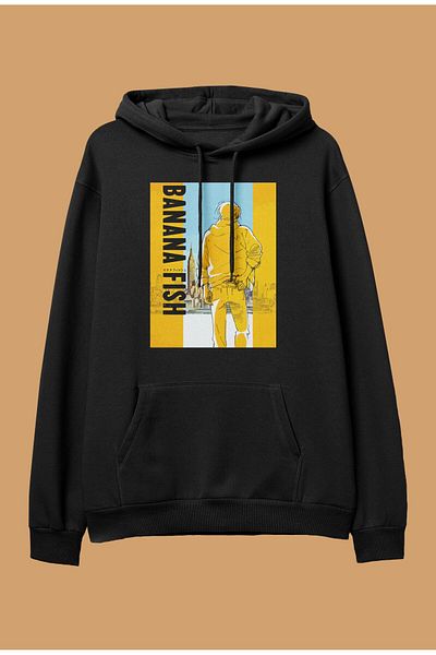 FULL TOLERANCE Hanorac oversize Banana Fish Ash Lynx Personaj de anime imprimat cu design special