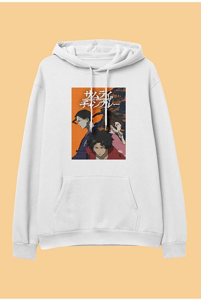 FULL TOLERANCE Hanorac cu glugă Samurai Champloo Mugen Jin și Fuu cu design special Anime