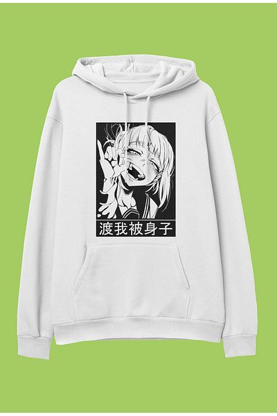 FULL TOLERANCE Oversize My Hero Academia Himiko Toga Anime Character με στάμπα με κουκούλα φούτερ με κουκούλα