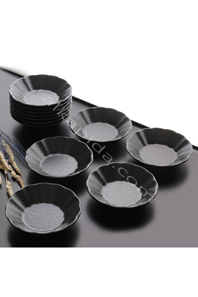 Ermiya 12 Adet Homenıva Melamin Çay Tabağı Renk Seçiniz +12 Ad Çelik Çay Kaşığı