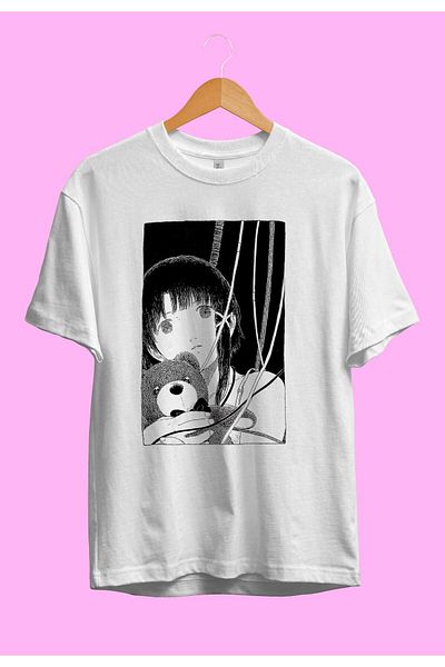 FULL TOLERANCE Μπλουζάκι Anime με προσαρμοσμένο σχέδιο Oversize Serial Experiments Lain Iwakura