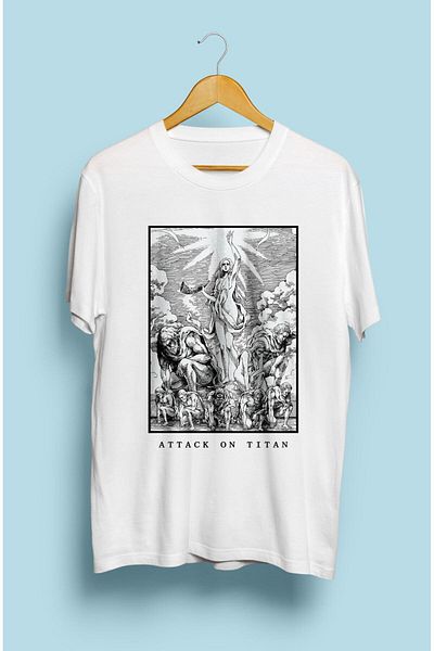 FULL TOLERANCE Tricou cu imprimeu cu personaje anime Attack On Titan Rise of Giants