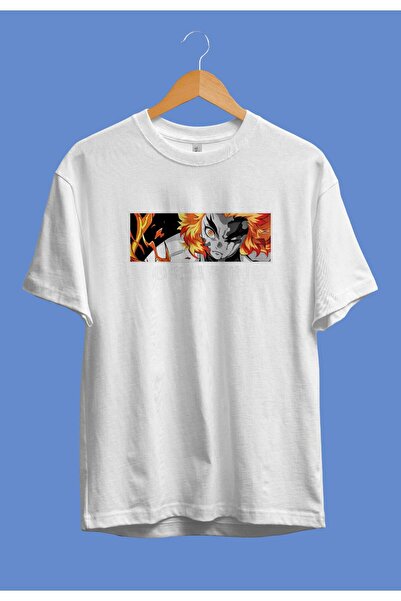 FULL TOLERANCE Μπλουζάκι Anime Oversize Demon Slayer Rengoku Special Design C...