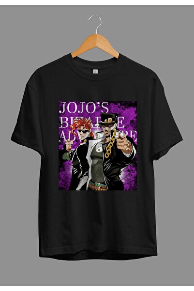 FULL TOLERANCE Μπλουζάκι με τυπωμένο σχέδιο χαρακτήρων Anime Oversize Jojo's ...