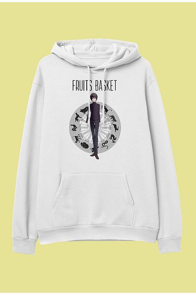 FULL TOLERANCE Oversize Fruits Basket Akito Sohma Προσαρμοσμένο σχέδιο Anime Φούτερ με κουκούλα