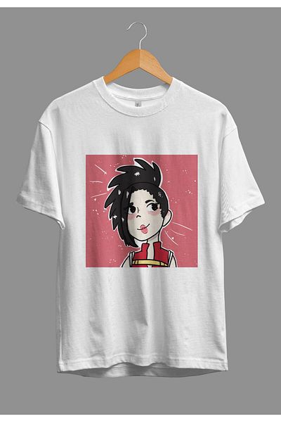 FULL TOLERANCE Oversize My Hero Academia Momo Yaoyorozu Anime Character Μπλουζάκι με εκτύπωση προσαρμοσμένου σχεδιασμού