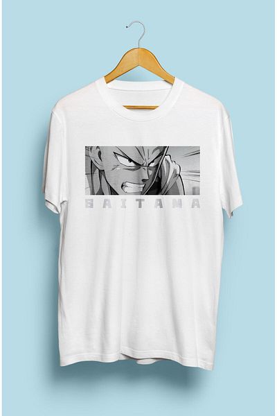 FULL TOLERANCE Tricou cu design special imprimat pe piept cu caracter anime Saitama One Punch Man