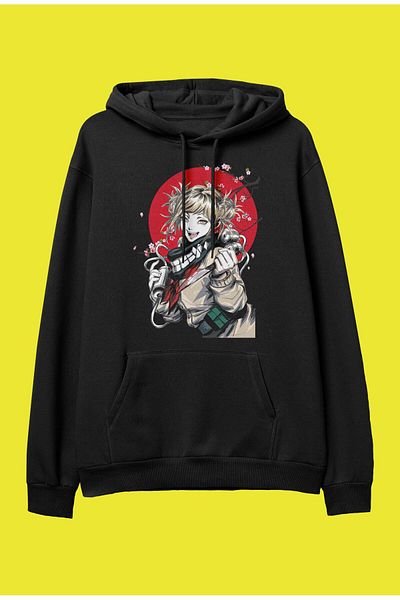 FULL TOLERANCE Hanorac cu glugă oversize My Hero Academia Himiko Toga V11 cu design special Anime