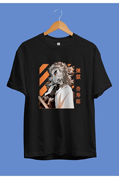 FULL TOLERANCE Oversieze Demon Slayer Rengoku (flame Hashira) Μπλουζάκι Anime...