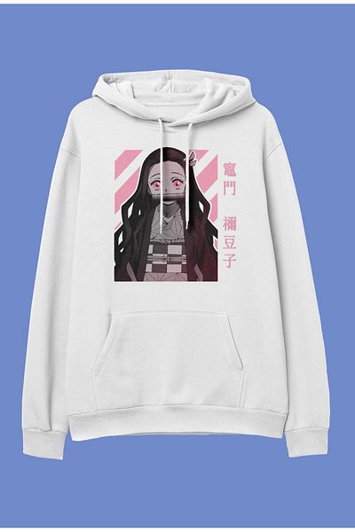 FULL TOLERANCE Суитшърт с качулка Oversize Demon Slayer Nezuko по поръчка