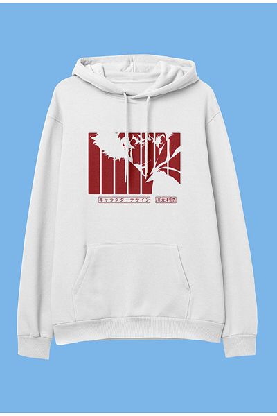 FULL TOLERANCE Oversize Cowboy Bebop Spike Spiegel Character Anime Printed Hooded Sweatshirt Hoodie