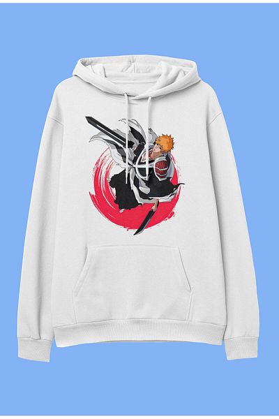 FULL TOLERANCE Hanorac cu glugă supradimensionat Bleach Ichigo Kurosaki Anime
