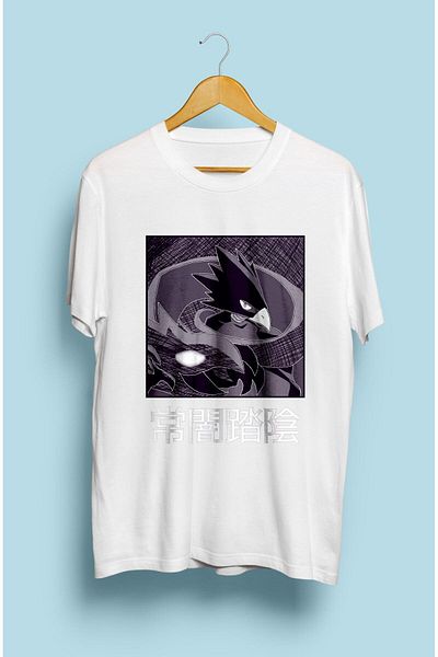FULL TOLERANCE My Hero Academia Fumikage Tokoyami Anime Character Μπλουζάκι με εκτύπωση προσαρμοσμένου σχεδιασμού