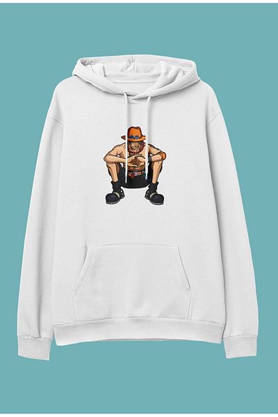 FULL TOLERANCE Oversize One Piece Portgas D Ace Anime Σχεδιασμός Φούτερ με κουκούλα Φούτερ με κουκούλα