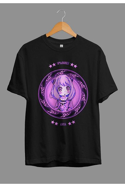 FULL TOLERANCE Tricou Oversize Spy X Family Anya Forger Anime Personaj imprimat cu design special