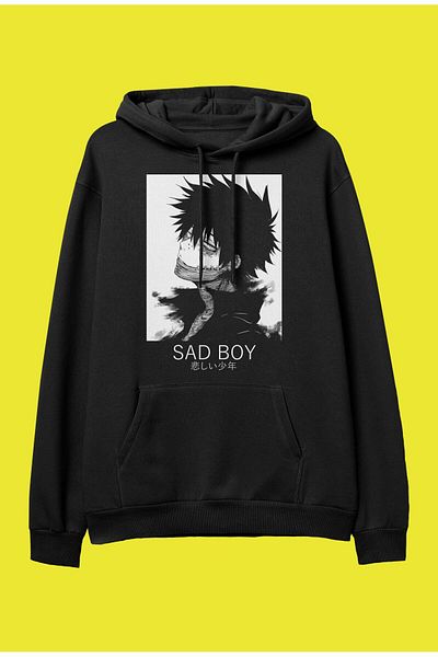 FULL TOLERANCE Oversize My Hero Academia Dabi (sad Boy) Special Design Anime Hooded Sweatshirt Hoodie