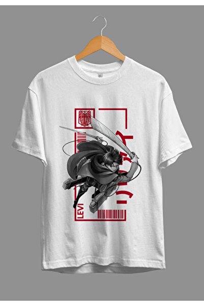 FULL TOLERANCE Tricou Oversize Attack On Titan Levi Ackerman Anime Character ...