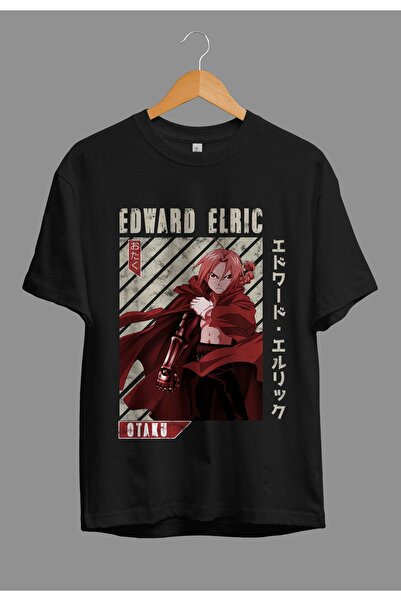 FULL TOLERANCE Tricou oversize Full Metal Alchemist Edward Elric cu personaje...