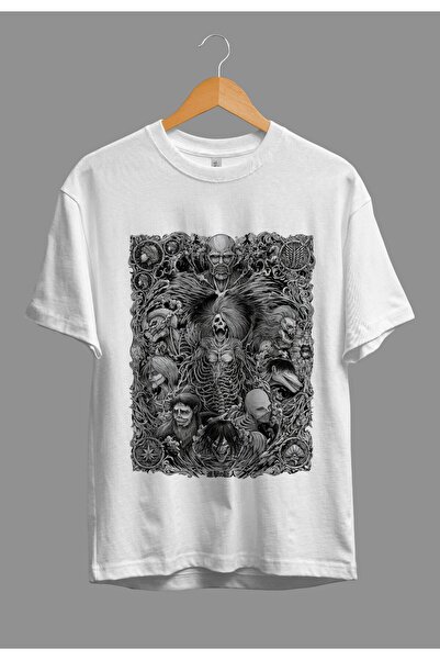 FULL TOLERANCE Tricou oversize Attack On Titan Illustration Anime Character P...