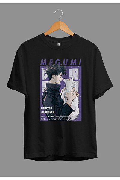 FULL TOLERANCE Tricou oversize Jujutsu Kaisen Megumi Fushiguro cu design impr...
