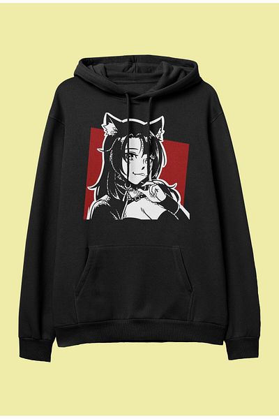 FULL TOLERANCE Hanorac cu glugă Megami Tensei Fox pentru femei, cu design special, cu glugă