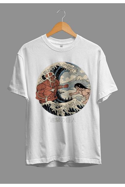 FULL TOLERANCE Μπλουζάκι με στάμπα χαρακτήρων Anime Oversize Attack On Titan Ιαπωνική Μυθολογία