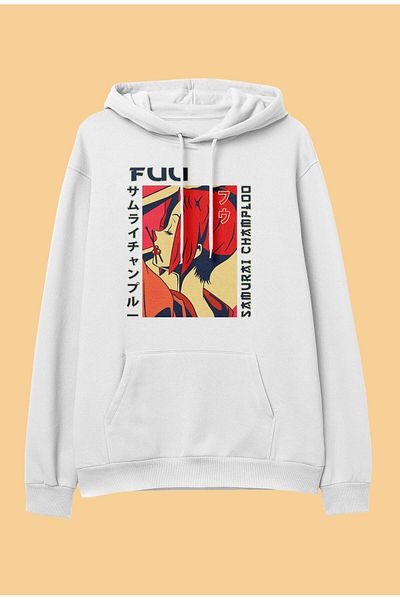 FULL TOLERANCE Υπερμεγέθη Samurai Champloo Fuu Ειδικού Σχεδιασμού Anime Φούτερ με κουκούλα