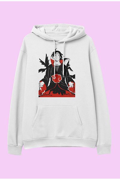 FULL TOLERANCE Υπερμεγέθη Uchiha Itachi Naruto Anime Character Design Φούτερ με κουκούλα με κουκούλα