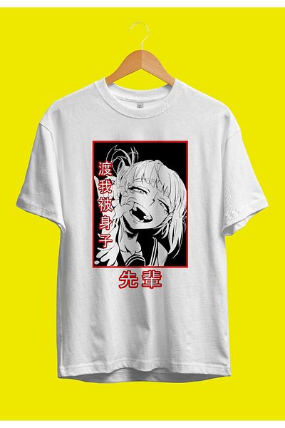 FULL TOLERANCE Μπλουζάκι Anime Oversize My Hero Academia Himiko Toga V12 Προσαρμοσμένο σχέδιο