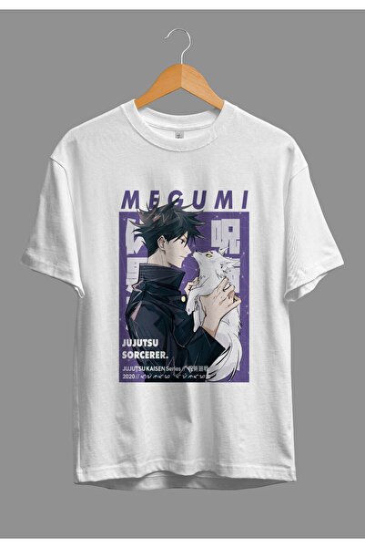 FULL TOLERANCE Tricou oversize Jujutsu Kaisen Megumi Fushiguro cu design impr...