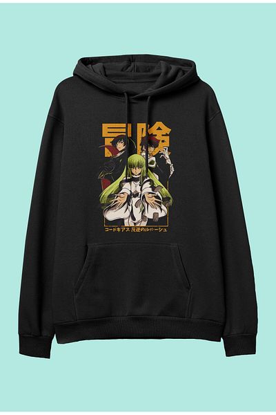 FULL TOLERANCE Hanorac cu glugă cu glugă cu imprimeu Code Geass Anime