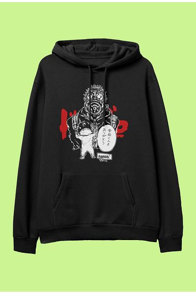 FULL TOLERANCE Hanorac cu glugă cu glugă, cu design special Dorohedoro Kaiman și Nikaido