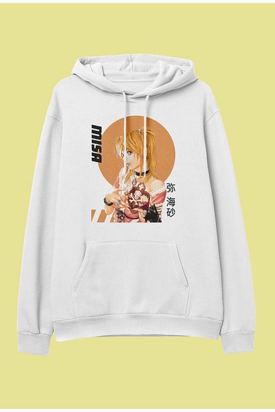 FULL TOLERANCE Hanorac oversize Death Note Misa Amane Anime Design Hanorac cu glugă