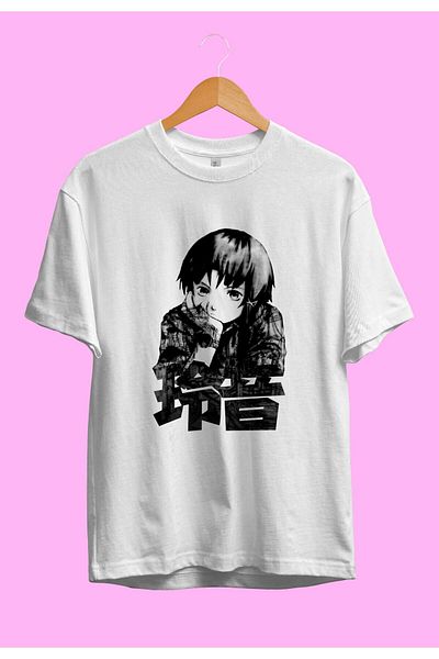 FULL TOLERANCE Μπλουζάκι Anime με προσαρμοσμένο σχέδιο Oversize Serial Experiments Lain Iwakura