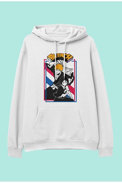 FULL TOLERANCE Hanorac cu glugă cu glugă cu imprimeu Bleach Ichigo Anime