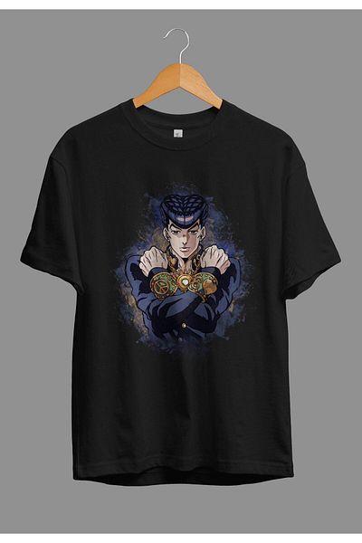 FULL TOLERANCE Tricou supradimensionat Jojo's Bizarre Adventure Josuke Higashikata cu design imprimat cu personaje anime