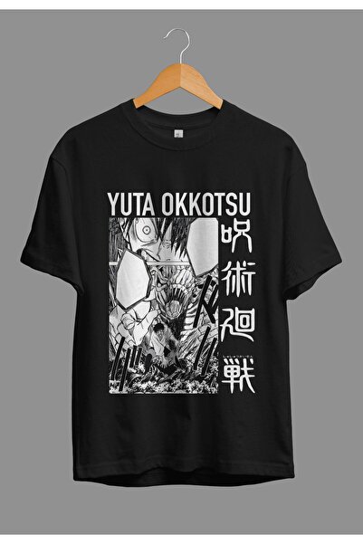 FULL TOLERANCE Oversize Jujutsu Kaisen Yuta Okkotsu Anime Karakter Baskılı Ta...
