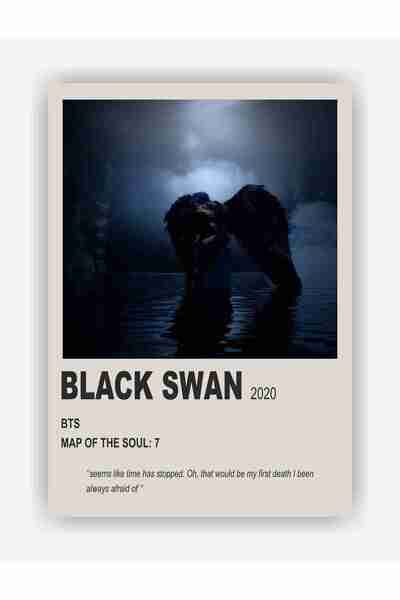 fırsatlar diyarı Bts Black Swan K-Pop Duvar Posteri - Kalın Kağıt - Çerçevesiz