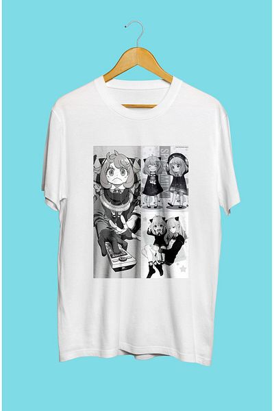 FULL TOLERANCE Tricou cu design special imprimat cu personaje anime Spy X Family Anya Forger