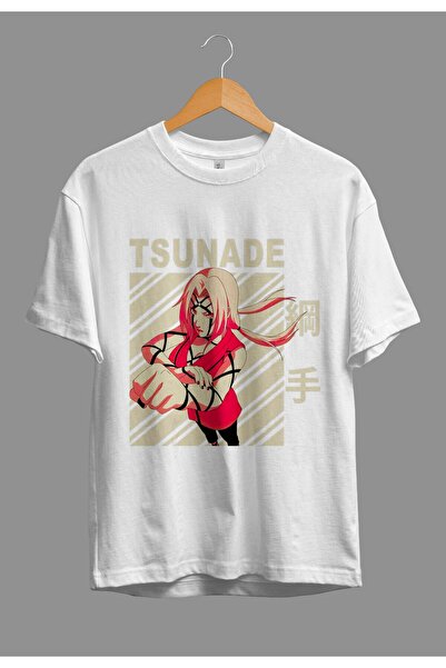FULL TOLERANCE Tricou oversize Tsunade Anime cu imprimeu cu design special