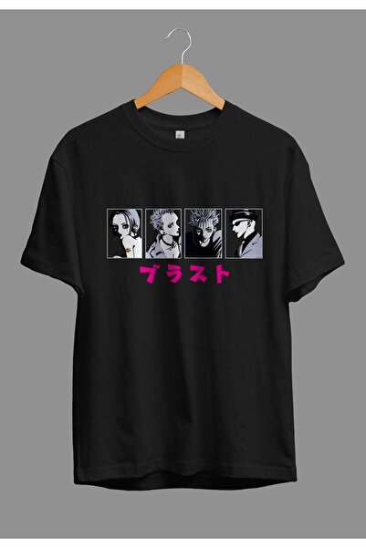 FULL TOLERANCE Oversize Black Stones Nana (grup) Özel Tasarım Anime Tişört