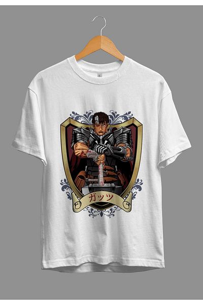 FULL TOLERANCE Tricou imprimat oversize Berserk Anime Guts Character Design