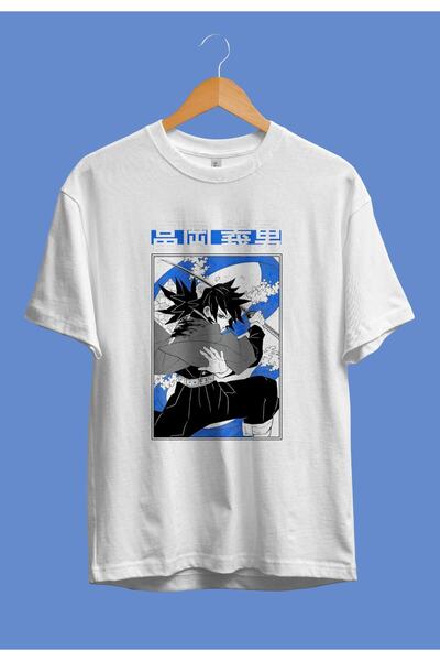 FULL TOLERANCE Tricou anime oversize Demon Slayer Giyu Tomioka (water Hashira...